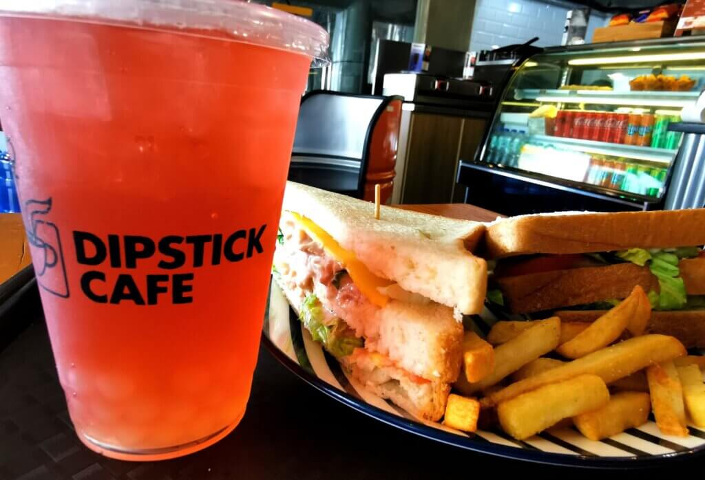 Dipstick Café Red Tea Chicken Sandwich Sta Rosa